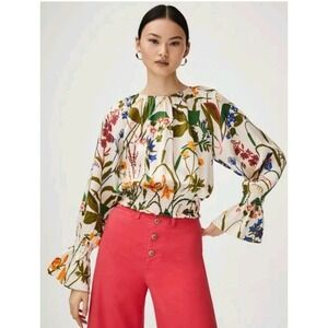 Rodebjer Adania Top S Floral Print Ls Blouse Ros Och Lilja Gocken Jobs 1946